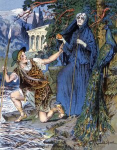 Jason i Hera, ok. 1900 r. (ilustracja) autorstwa Lancelot Speed