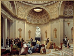 Ceremonia w kaplicy przebłagania w 1835 r. (kaplica paryska przy rue Pasquier 29 w 8. dzielnicy). Obraz Theodore Turpin De Crisse (1782-1859) autorstwa Lancelot Théodore Turpin de Crissé de Crissé