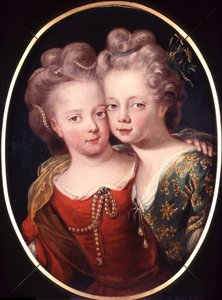 Podwójny portret Isabelli Charlotte i Sophii Hedwig jako dzieci