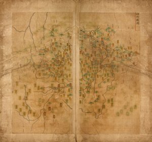 mapa ryb tamy autorstwa Langdon Warner