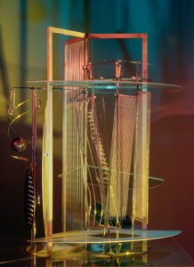 Modulator przestrzeni światła autorstwa Laszlo Moholy Nagy