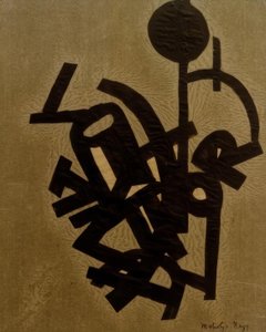 Bez tytułu (kolaż z R) autorstwa Laszlo Moholy-Nagy