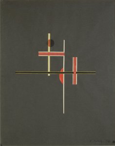 Balans czerwieni i czerni, 1922 autorstwa Laszlo Moholy-Nagy