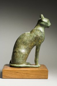 Kot, późna epoka dynastyczna, 664-332 pne (brąz) autorstwa Late Period Egyptian