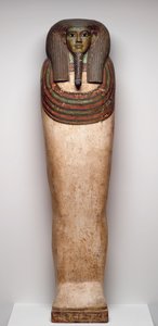 Trumna Horankh, ok. 700 p.n.e. (drewno, zaprawa, farba, obsydian, kalcyt i brąz) autorstwa Late Period Egyptian