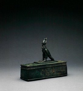 Relikwiarz Sokoła (brąz) (brąz) autorstwa Late Period Egyptian