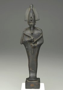 Stojąca postać mumiowata Ozyrysa, 664-332 pne (brąz) autorstwa Late Period Egyptian