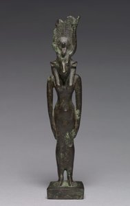Statuetka Hathor, 664-30 pne autorstwa Late Period Egyptian