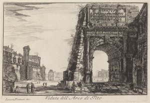 Łuk Tytusa autorstwa Laura Piranesi after Giovanni Battista Piranesi