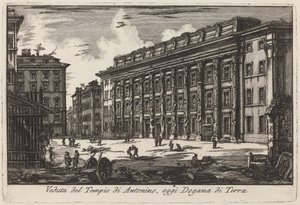 Hadrianeum autorstwa Laura Piranesi after Giovanni Battista Piranesi