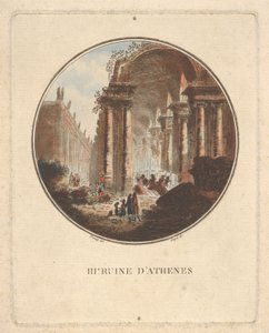 Ruiny Aten ze sklepionym portykiem, ca. 1770-1808.