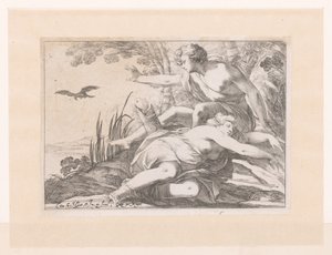 Apollo i Coronis autorstwa Laurent de La Hire