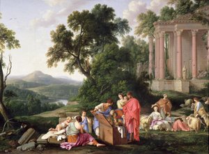 Laban szukający idoli, 1647 autorstwa Laurent de la Hyre