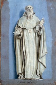 Św. Pierre Nolasque (1189-1256) w ekstazie Obraz z camaieu na płótnie autorstwa Laurenta de La Hyre (1606-1656) XVII w. Ndz. 0,36 x 0,23 m Paryż. Muzeum w Luwrze autorstwa Laurent de la Hyre