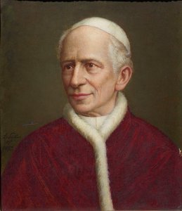 Portret papieża Leona XIII 1810-1903, 1892. autorstwa Laurenz Schäfer