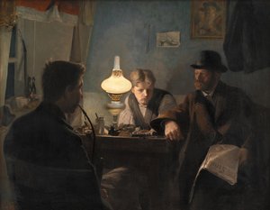 Wizyta w sklepie szewskim, 1885. autorstwa Laurits Andersen Ring