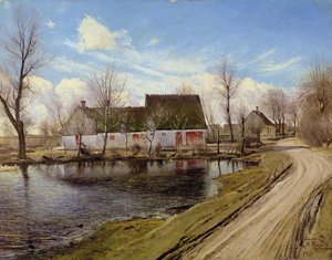 Gospodarstwa wiejskie w Baldersbrønde autorstwa Laurits Andersen Ring