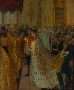 Ślub cara Mikołaja II i księżnej Alix z Hesji-Darmstadt 26 listopada 1894, 1895-