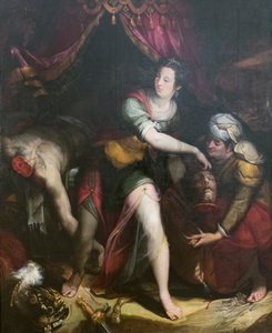 Judyta i Holofernes, Lavinia Fontana (olej na płótnie) autorstwa Lavinia Fontana