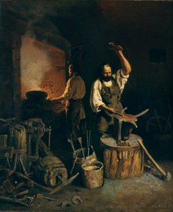 Kuźnia, 1845 autorstwa Lavr Kuzmich Plakhov