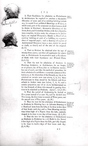 Szkic członka Komisji, z marginesu „Raportu Komisji Specjalnej Królewskiej Akademii Sztuk Pięknych, wybranego przez Walne Zgromadzenie 10 marca autorstwa Lawrence Alma Tadema