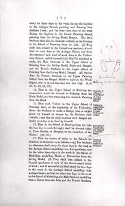 Szkic członka Komisji, z marginesu „Raportu Komisji Specjalnej Królewskiej Akademii Sztuk Pięknych, wybranego przez Walne Zgromadzenie 10 marca autorstwa Lawrence Alma Tadema