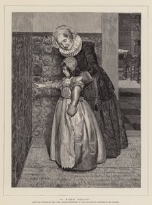 Lekcja biblijna autorstwa Lawrence Alma Tadema