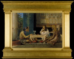 Egipscy szachiści, 1865 autorstwa Lawrence Alma Tadema