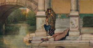 Wędkarstwo, 1875 autorstwa Lawrence Alma Tadema