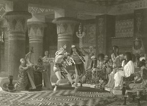 Rozrywka w starożytnym Egipcie autorstwa Lawrence Alma Tadema