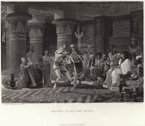 Rozrywka w starożytnym Egipcie autorstwa Lawrence Alma Tadema
