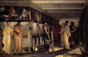 Fidiasz i fryz Partenonu autorstwa Lawrence Alma Tadema
