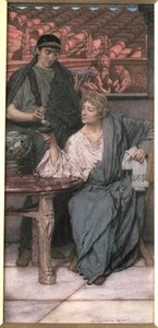 Rzymscy degustatorzy wina autorstwa Lawrence Alma Tadema
