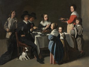 Posiłek rodzinny, ok. 1645-55