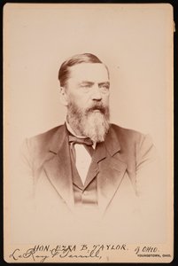 Portret Ezry Bootha Taylora 1823-1912, przed 1896 r. autorstwa Le Roy and Terrill