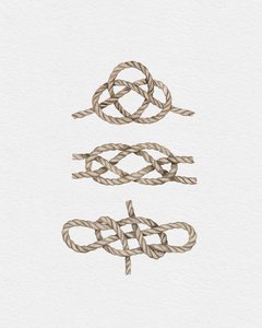 Sailor Knots, ok. 2019 (media mieszane) autorstwa Leah Straatsma