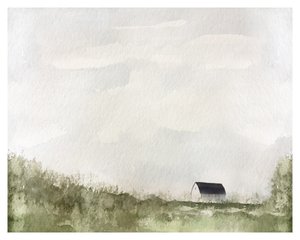 Biała stodoła, ok. 2019 (mixed media)