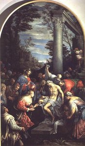Wskrzeszenie Łazarza autorstwa Leandro da Ponte Bassano