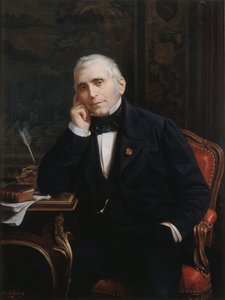 Portret dramaturga i librecisty Eugène Scribe 1791-1861 , 1863. autorstwa Lecomte Vernet
