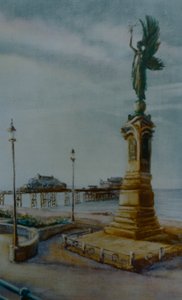 Anioł z Hove, 2000 (olej na papierze) statua Brighton autorstwa Lee Campbell