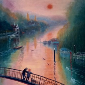 Letni poranek, wyspa Eel Pie, Twickenham, 2021 autorstwa Lee Campbell