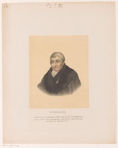 Portret van Hermana Tolliusa H. Tollius (tytuł na obiekcie) autorstwa Leendert Springer (I)