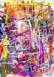 Dynamiczny, barwny chaos