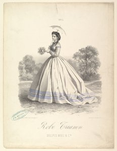 Szata Trianon, Dollfus Mieg & Cie, 1865. autorstwa Lemercier et Compagnie