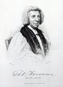 Thomas Percy, biskup Dromore, grawerowany przez Johna Hawkswortha, 1848