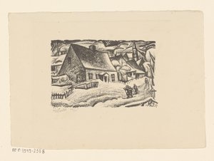 Altenberg (Ertsgebergte) (oryginalny tytuł na obiekcie) autorstwa Leo Gestel (signed by artist)