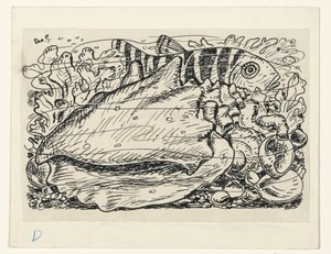 Ryby i muszle w wodzie autorstwa Leo Gestel (signed by artist)