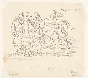 Kąpiących się (szkic) autorstwa Leo Gestel