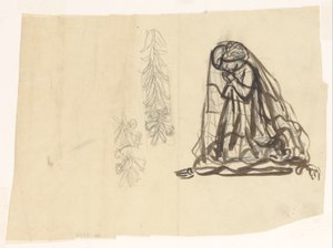 Modląca się dziewczyna i ozdoba autorstwa Leo Gestel