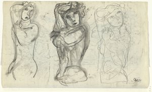 Trzy nagie kobiety autorstwa Leo Gestel